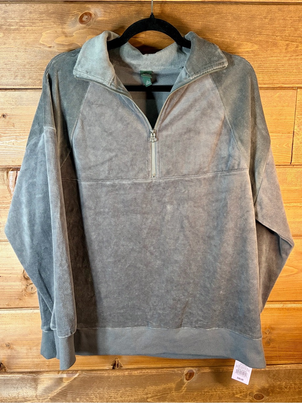Men's Gray Quarter-Zip Pullover Sweater